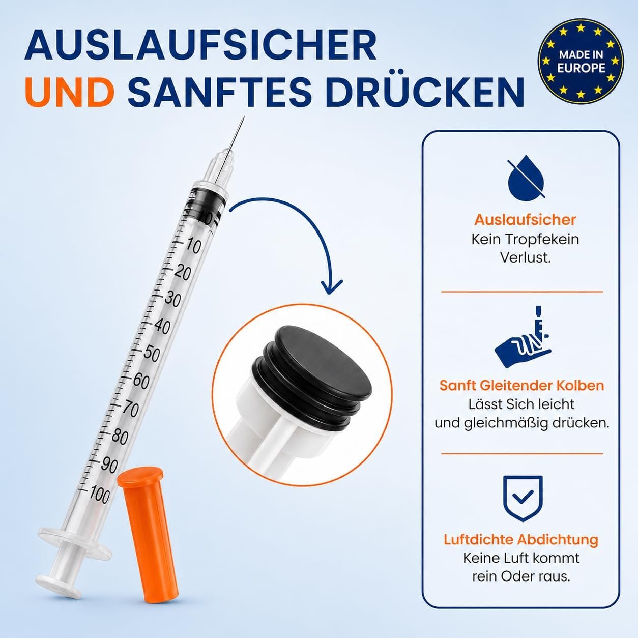 1ml Sterile Syringes With 30G 8mm Fixed Needle For Laboratory Use - Image 6
