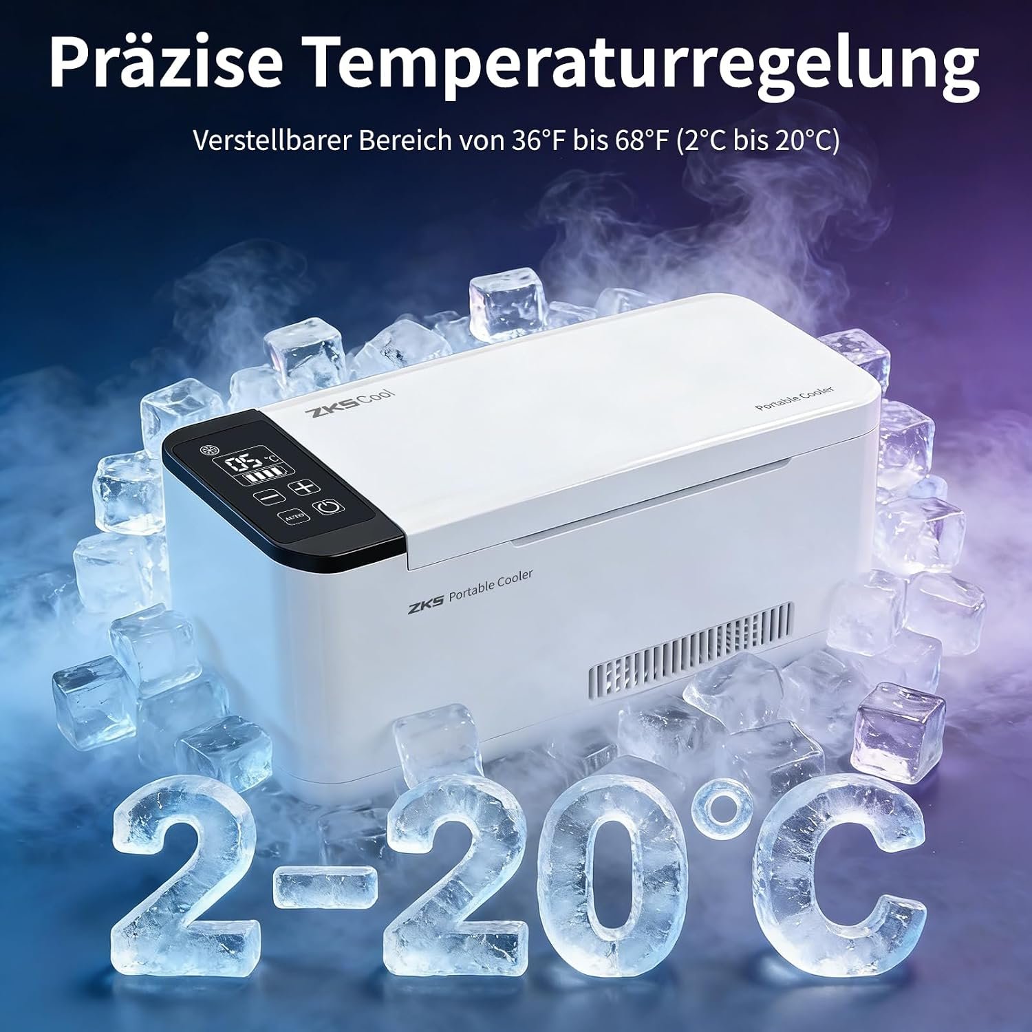 Portable Insulin Cooler Box, Intelligent Electric Mini Fridge for Travel - Image 7