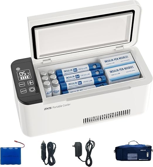 Portable Insulin Cooler Box, Intelligent Electric Mini Fridge for Travel - Image 8