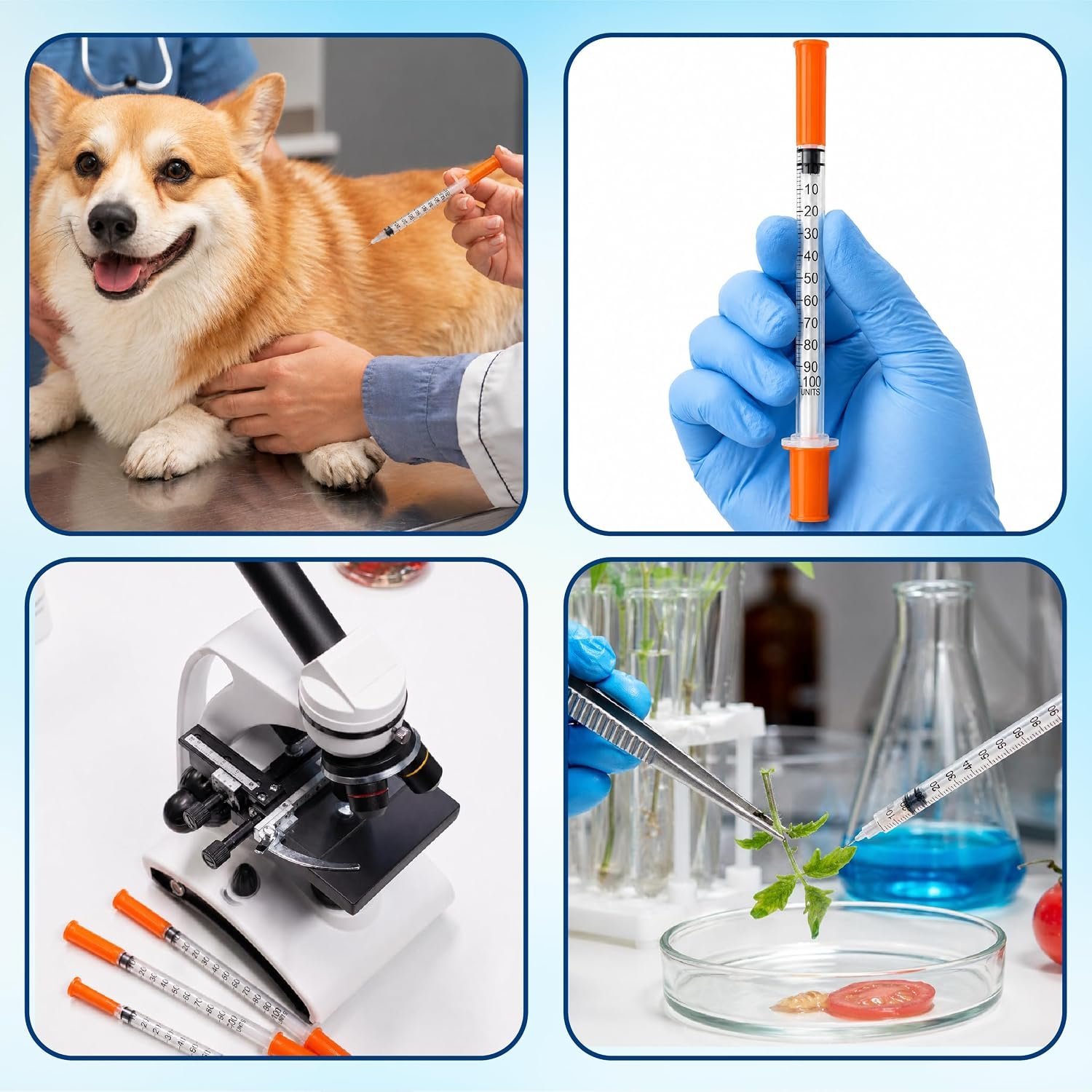 1ml Sterile Syringes With 30G 8mm Fixed Needle For Laboratory Use - Image 4